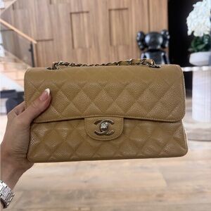 CHANEL Classic Medium Double Flap Caramel